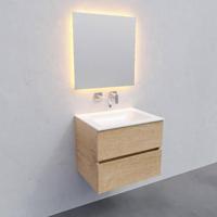 Badkamermeubel Solid Surface BWS Oslo 60x46 cm Wood Washed Oak (0 kraangaten) - thumbnail