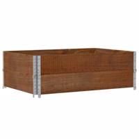 VidaXL Plantenbak 120x80 cm massief grenenhout bruin - thumbnail