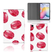 Samsung Galaxy Tab S6 Lite | S6 Lite (2022) Tablet Stand Case Pink Macarons - thumbnail