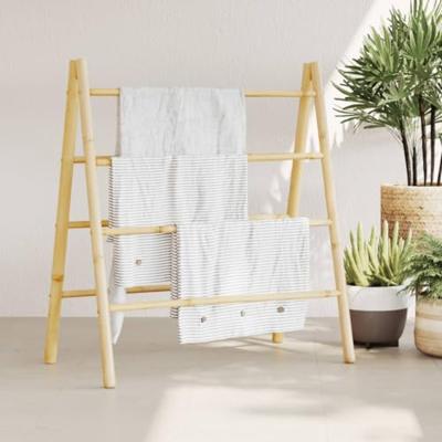 VidaXL Handdoekladder met 4 sporten 90x50x100 cm bamboe VidaXL Handdoekladder met 4 sporten 90x50x100 cm bamboe