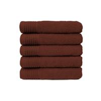 The One Handdoek 450 gram 50x100 cm Brown (5 stuks) - thumbnail
