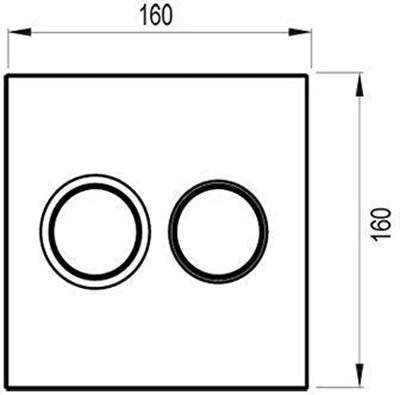 Ben Pure bedieningspaneel glas zwart voor Ben BPF
