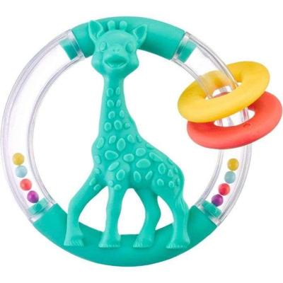 Bijtring - Sophie de Giraffe - Geluid - 6 texturen - Ingebouwde pieper - Natuurlijk rubber