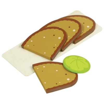 Goki broodplankje met boterhammen hout