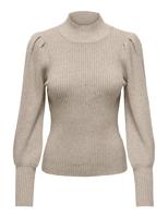 Only Onlkatia L/s Highneck Pullover Knt Noos 15232494 Trui Mocha Meringue W. Melange - thumbnail