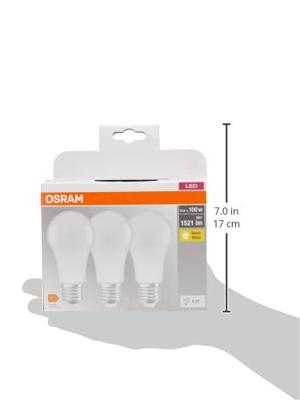 OSRAM HOMELIGHTING 4058075819412 LED-lamp Energielabel F (A - G) E27 Peer 14 W = 100 W Warmwit (Ø x l) 60 mm x 118 mm 3 stuk(s)