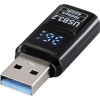 Renkforce USB Adapter [1x USB-A-stekker - 1x USB-A-bus] USB 3.2 Type A Charging Adapter, PD36W, 10 Gpbs LED-display laden (spanning/stroom/vermogen) - thumbnail