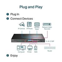 TP-LINK TL-SL1218P Fast Ethernet PoE - thumbnail
