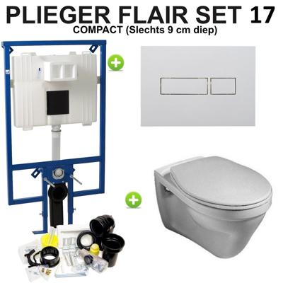 Plieger Flair Compact Saval set17 Wit