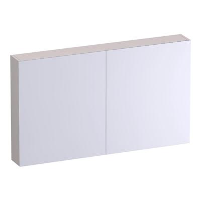 Brauer Impress Deluxe Spiegelkast - 120 cm - met interne en externe Verlichting - 2 Dubbelzijdige Spiegeldeuren - Mat Zand
