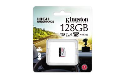 Kingston High Endurance 128 GB microSDXC geheugenkaart Kingston High Endurance 128 GB microSDXC geheugenkaart
