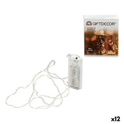 LED-lichtkrans Gift Decor Transparant 90 cm 7,5 x 2,2 x 8,5 cm (12 Stuks)