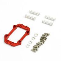 Fastrax Aluminium servo mount - Arrma Kraton EXB 1/8 - Rood - thumbnail
