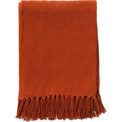 Dutch Decor Plaid 140x180 cm - JUNE - deken van geweven katoen - oranj