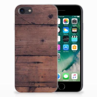iPhone SE 2022 | SE 2020 | 8 | 7 | Bumper Hoesje | Old Wood