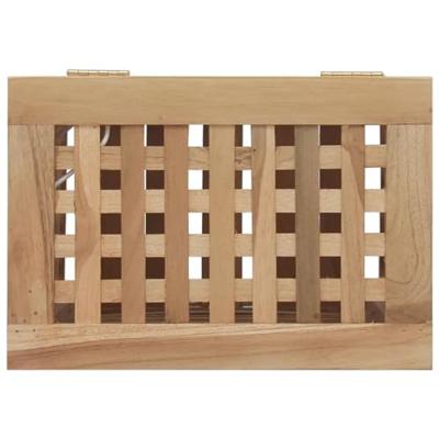 VidaXL Wasmand 35x25x60 cm massief teakhout