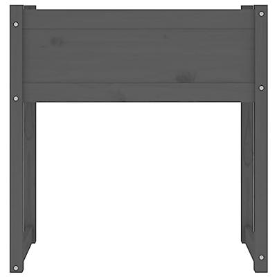 VidaXL Plantenbak 78x40x81 cm massief grenenhout grijs