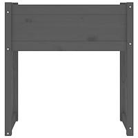 VidaXL Plantenbak 78x40x81 cm massief grenenhout grijs - thumbnail