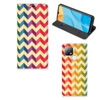 OPPO A15 | Hoesje met Magneet | Zigzag Multi Color - thumbnail