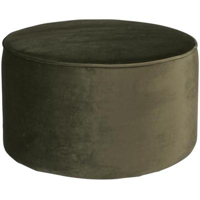 WOOOD Poef 'Sara' Laag , kleur Groen