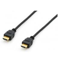 Equip 119372 HDMI-kabel HDMI Aansluitkabel HDMI-A-stekker 7.50 m Zwart Vergulde steekcontacten - thumbnail
