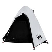 VidaXL Koepeltent 2-persoons waterdicht verduisterend stof wit - thumbnail