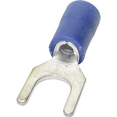 TRU COMPONENTS 1582986 Vorkkabelschoen 1.50 mm² 2.50 mm² Schachtdiameter=6.40 mm Deels geïsoleerd Blauw 1 stuk(s)