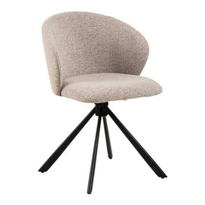 Bendt Draaibare Eetkamerstoel 'Marranda' Stof, kleur Beige