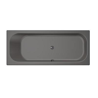 Ligbad Xenz Aruba | Inbouw | 190x80 cm | Incl.Badafvoer | Met overloop | Acryl | Antraciet mat