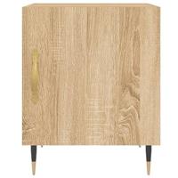 Nachtkastjes 2 st 40x40x50 cm bewerkt hout sonoma eikenkleurig - thumbnail