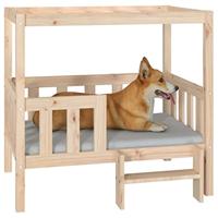 VidaXL Hondenmand 95,5x73,5x90 cm massief grenenhout - thumbnail