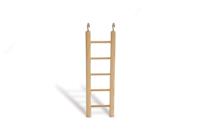 Houten vogelladder 24 cm met 5 treden - thumbnail