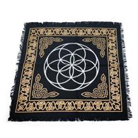 Katoenen Altaarkleed Flower of Life Goud- en Zilverkleurig (45 x 45 cm) - thumbnail