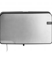 Toiletpapierdispenser Quartzline Q5 jumbo klein duo zilver 441097 - thumbnail