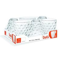 Bormioli Rocco Glazen Dots - Transparant - 250 ml - 6 stuks - thumbnail