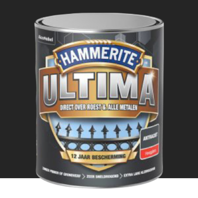 Hammerite Ultima Hoogglans | Zwart | 250ml - 5566475 Hammerite Ultima Hoogglans | Zwart | 250ml - 5566475