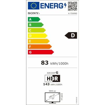 Sony K-75XR90PAEP (2024) BRAVIA 9 - 75 inch - QLED TV Sony K-75XR90PAEP (2024) BRAVIA 9 - 75 inch - QLED TV