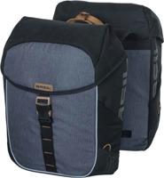 Dubbele fietstas Basil Miles Double Bag 34 liter 34 x 19 x 43 cm - zwart/grijs - thumbnail