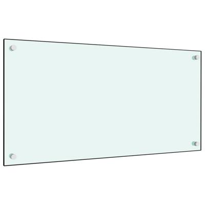 VidaXL Spatscherm keuken 80x40 cm gehard glas wit VidaXL Spatscherm keuken 80x40 cm gehard glas wit