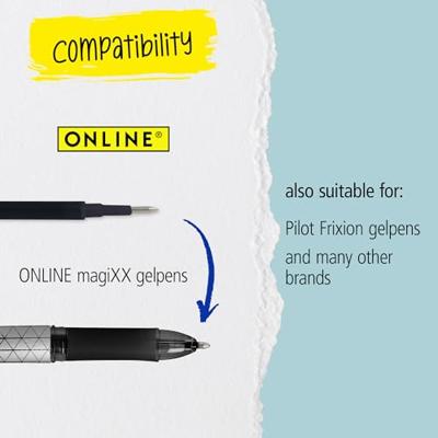 Gelschrijvervulling online magixx m 12st blauw