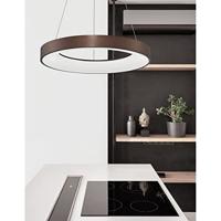 Lyora HanglampRando Thin koffie bruin Ø 60cm - 9453455 - thumbnail