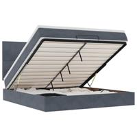 Ottoman bed met matrassen en LED's 160x200cm fluweel - thumbnail