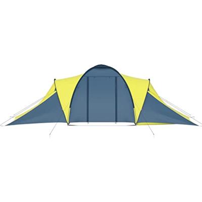 Tent 6-persoons blauw en geel Tent 6-persoons blauw en geel