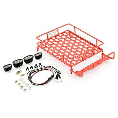 Bagagerek, met 4 lampen, 165x112mm - Rood Bagagerek, met 4 lampen, 165x112mm - Rood