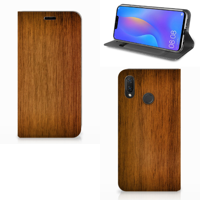 Huawei P Smart Plus Book | Wallet Case | Donker Hout - thumbnail