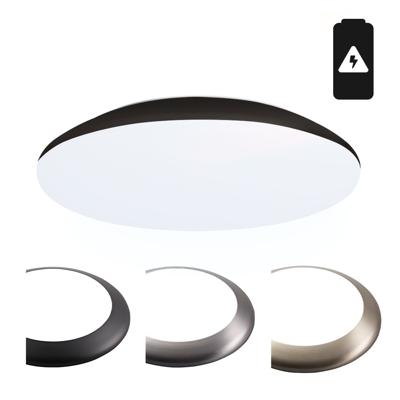 LED Bulkhead - Diameter 30cm - 18 Watt 2100 lumen - 6500K daglicht wit - IP65 waterdicht - Vandalismeproof - Met noodaccu - Voor binnen en buiten - Wit