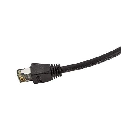 LogiLink CQ8053S RJ45 Netwerkkabel, patchkabel CAT 8.1 S/FTP 2.00 m Zwart Halogeenvrij 1 stuk(s)