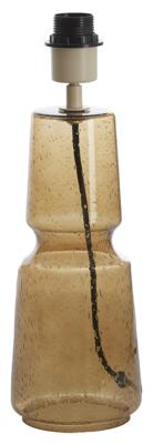 Light & Living Tafellamp 'Labin' Glas, 39cm, kleur Bruin (excl. kap)