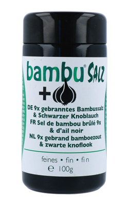 Bambu Salz Bamboezout Fijn 9x Gebrand en Zwarte Knoflook