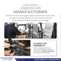 Manhasset 5101 Fourscore orkestlessenaar extra breed - thumbnail